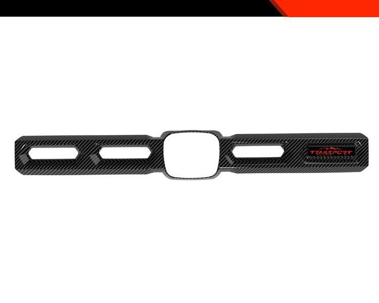 本田26款Passport フロントグリル ブラック カーボンファイバーアクセントバー｜ABSプラスチック製 車両にピッタリ 簡単装着 FFCRYSTALESIA_COM