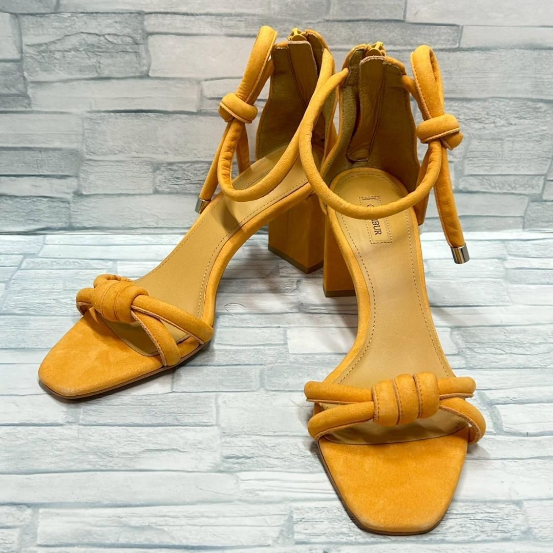 CHEMBUR サンダル バックジップ アンクルストラップ