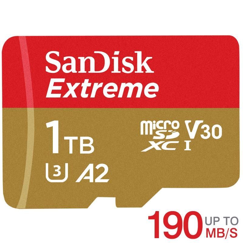 マイクロsdカード microSDXC 1TB SanDisk UHS-I U3 V30 A2 4K R:190MB/s W:130MB/s  SDSQXAV-1T00-GN6MN 海外パッケージ - メルカリ