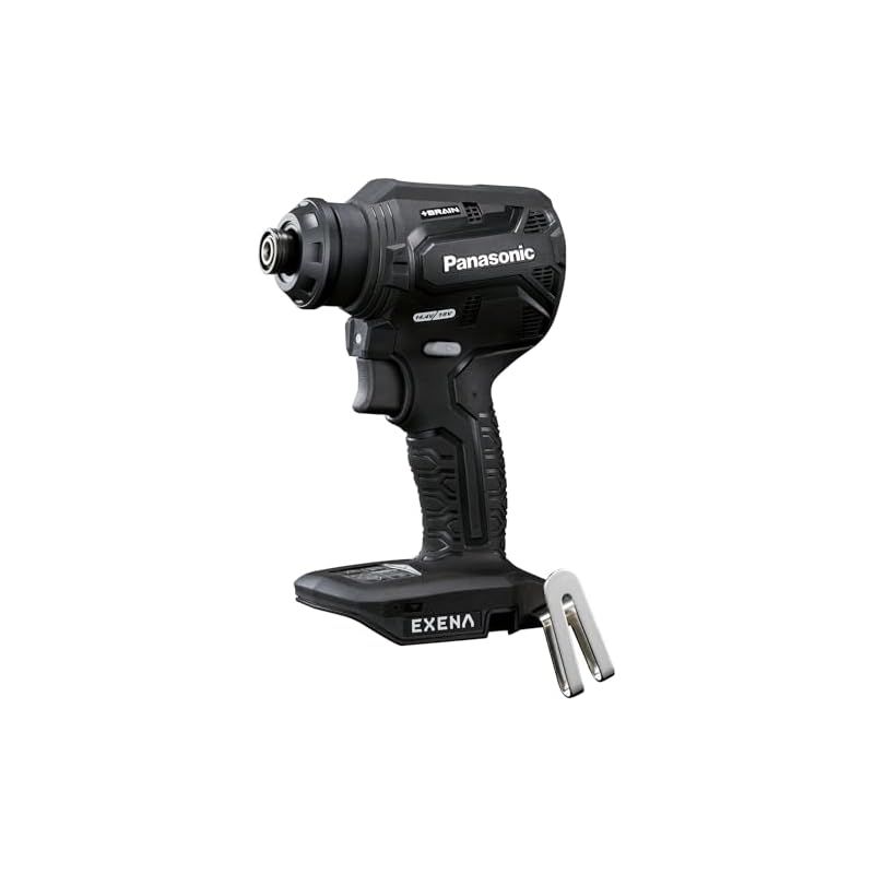 パナソニック 電動ドリルドライバー 本体のみ EXENA 14.4V|18V対応 充電式 ATTACH8対応 BRAIN 正逆転自動切替 コンパクト 穴あけ 電動ドリル EZ1DD2X-B ブラック 1