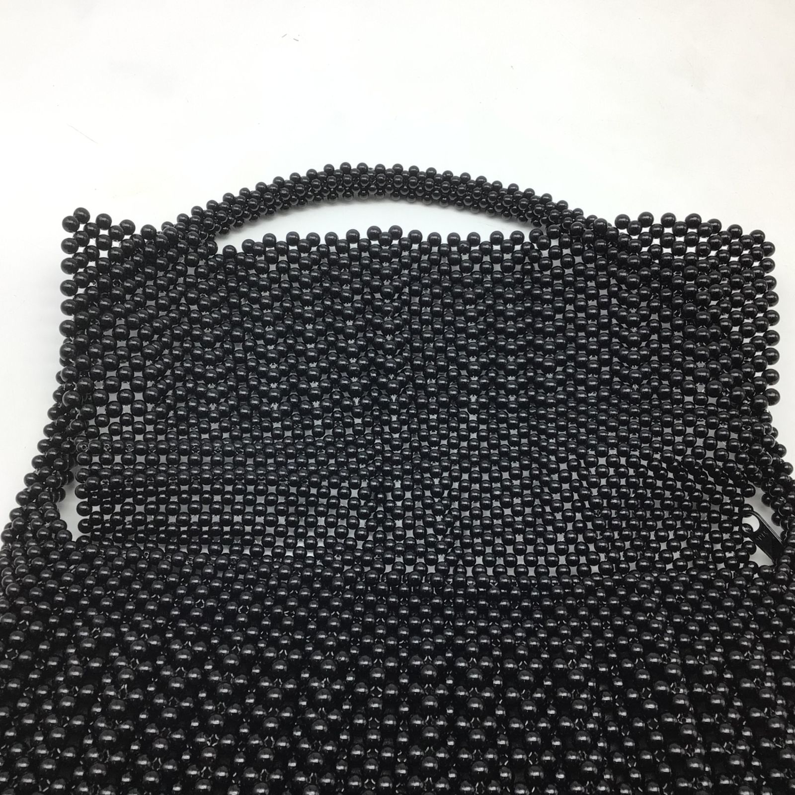 8107 【未使用保管品】最高級 手作り工芸品 黒珊瑚ハンドバッグ