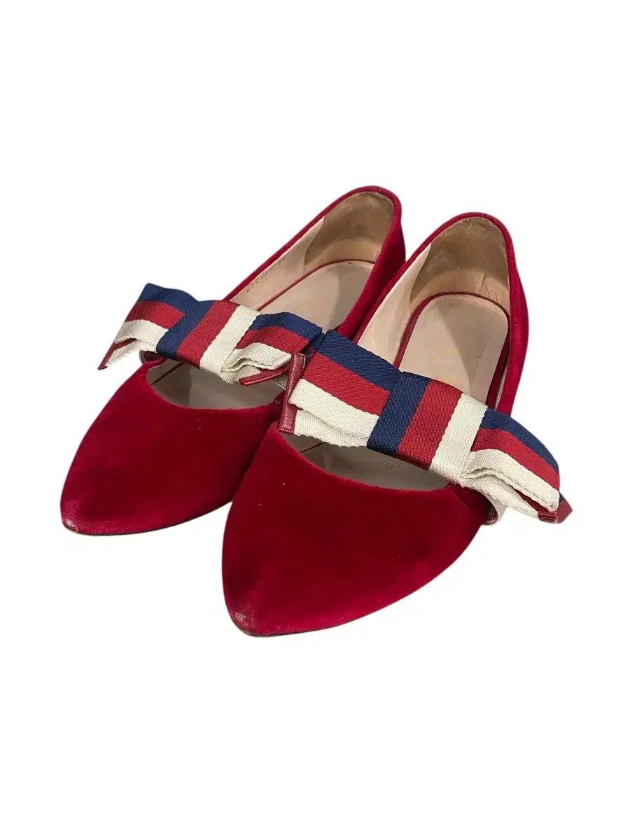 Gucci Sylvie Web Bow Flats 245mm 39