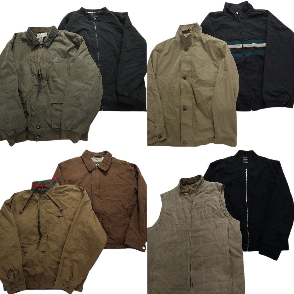 古着卸 まとめ売り フェイクスエード ジャケット 8枚セット (メンズ XL