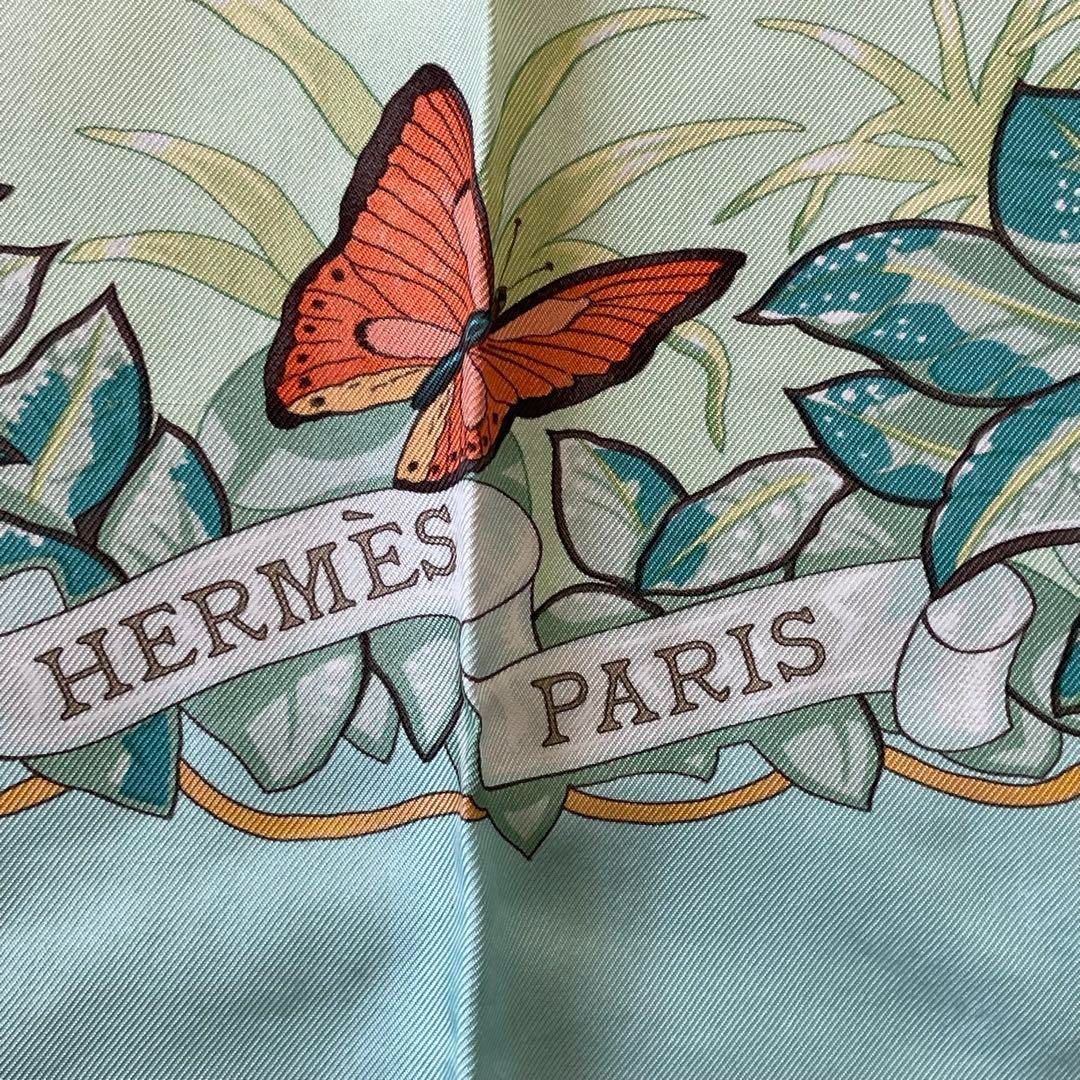 エルメス カレ90 ジャングルラブ スカーフ シルク アニマル FR108