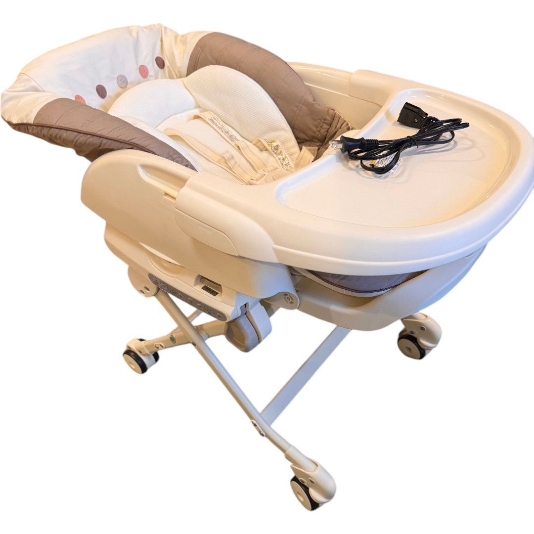 ネムリラ AUTO SWING エッグショック ココアブラウン 電動ハイローチェア