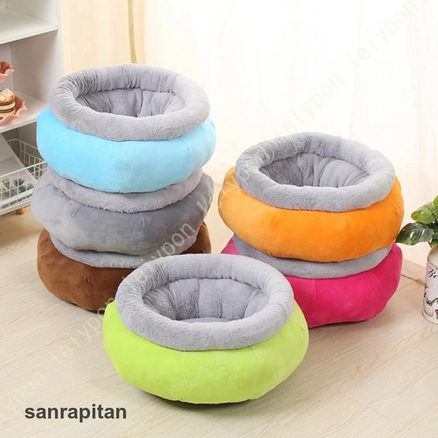 ペットソファー 丸形 春夏秋冬 小型犬用 猫用ベッド ペットベッド 寝心地バツグン クッション 子犬 子猫 老犬 介護用 関節疲労を和らげ 体圧分散 衝撃吸収