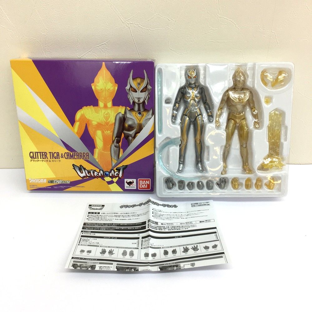 ＊ BANDAI バンダイ ULTRA-ACT グリッターティガ＆カミーラセット フィギュア ウルトラマンティガ 魂ウェブ