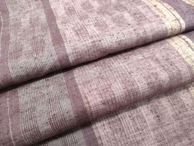 平和屋着物○上質な紬 間道 やまと誂製 背抜き仕立て 正絹 逸品  