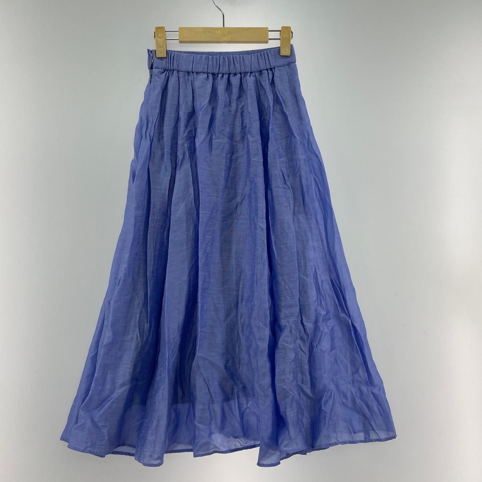 NOLLEY'S ノーリーズ フレアスカート size34/ブルー - メルカリ