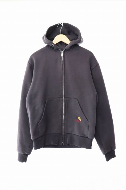 カーハート carhartt 90s ジップ アップ パーカー フーディ L 黒 ブラック ブランド古着ベクトル 中古250110