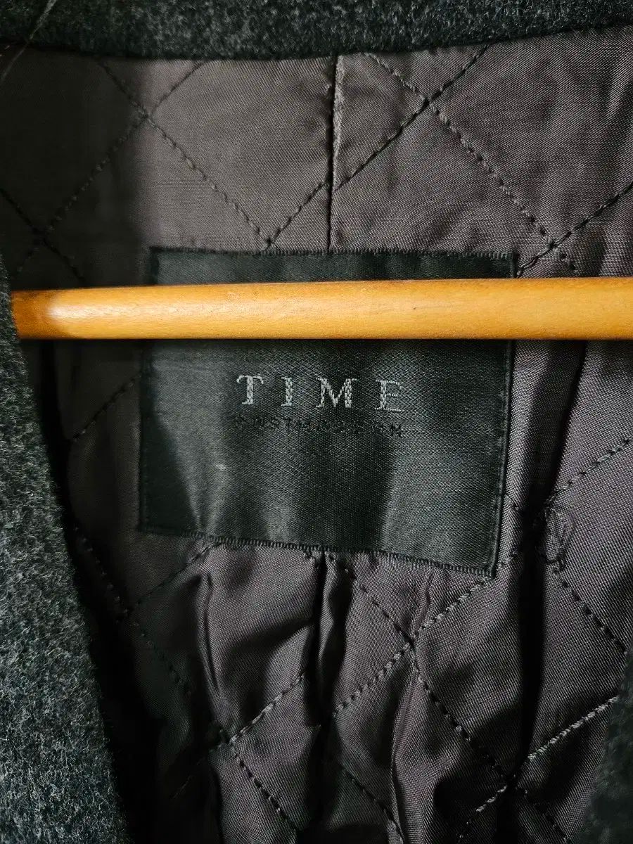 TIME タイム チャコール グレー コート