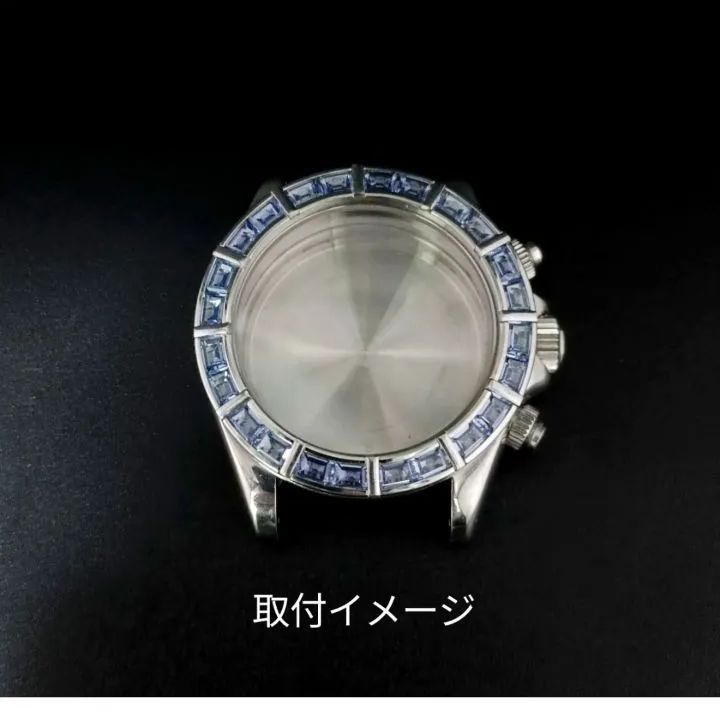 ライトブルー サファイア ベゼル 【対応】 ロレックス デイトナ 16520/116500/116520等 Rolex 社外品 アフターダイヤ -  メルカリ