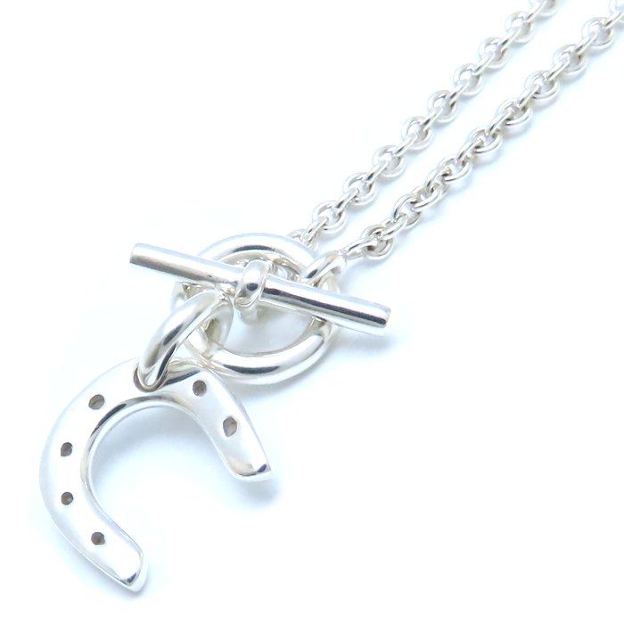 HERMES エルメス ホースシュー アミュレット ネックレス シルバー925  
