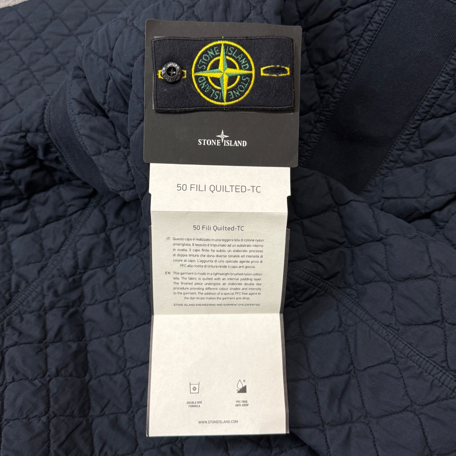 未使用品 STONE ISLAND キルティング ジャケット ブルゾン 中綿 
