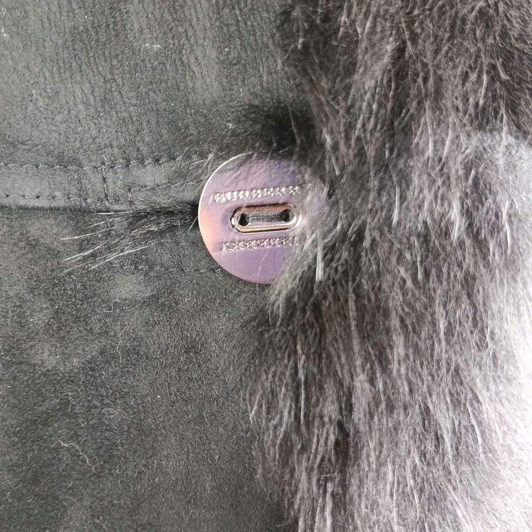 ムートンコート ブラック