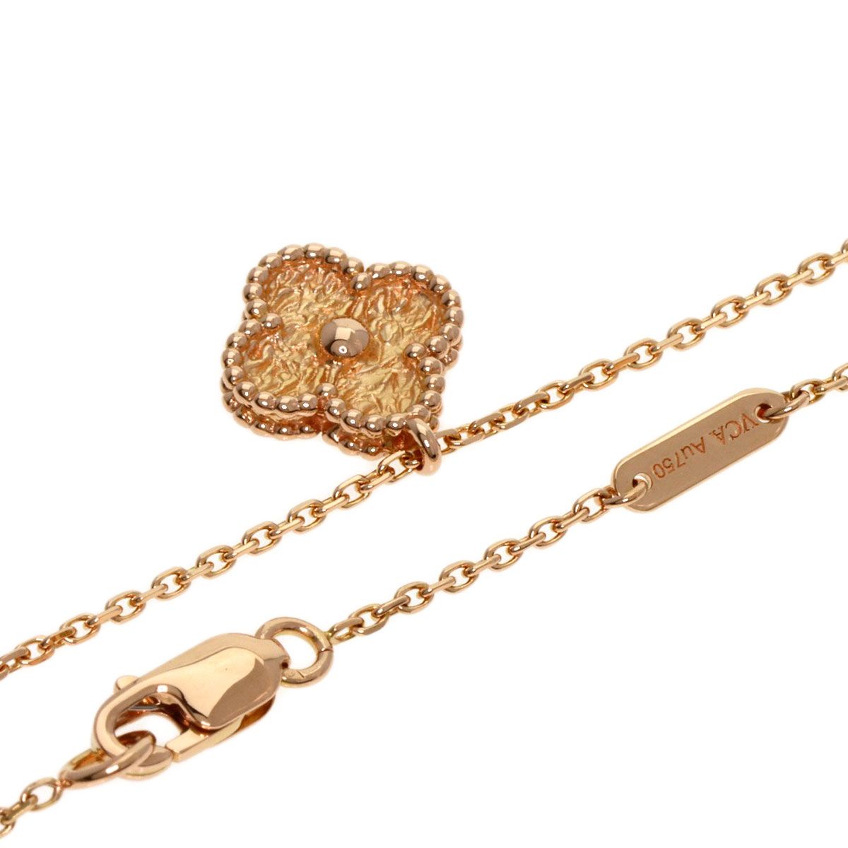 中古★Van Cleef&Arpels★スウィートアルハンブラ18Kネックレス Van Cleef & Arpel ヴァンクリーフ＆アーペル スウィート