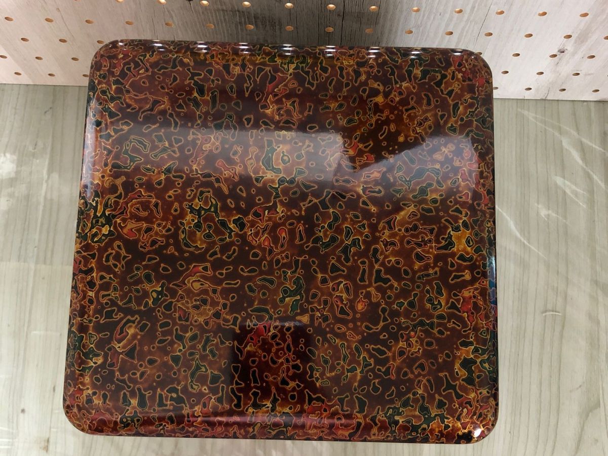 3-▲津軽塗り 唐塗 三段重 重箱 漆器 伝統工芸 箱付き 高級美術漆器 恵比須屋 3段サイズ高さ約18×横18×奥行20cm 1段の深さ約5cm キズあり 3-△津軽塗り 唐塗 三段重 重箱 漆器 伝統工芸 箱付き 高級美術