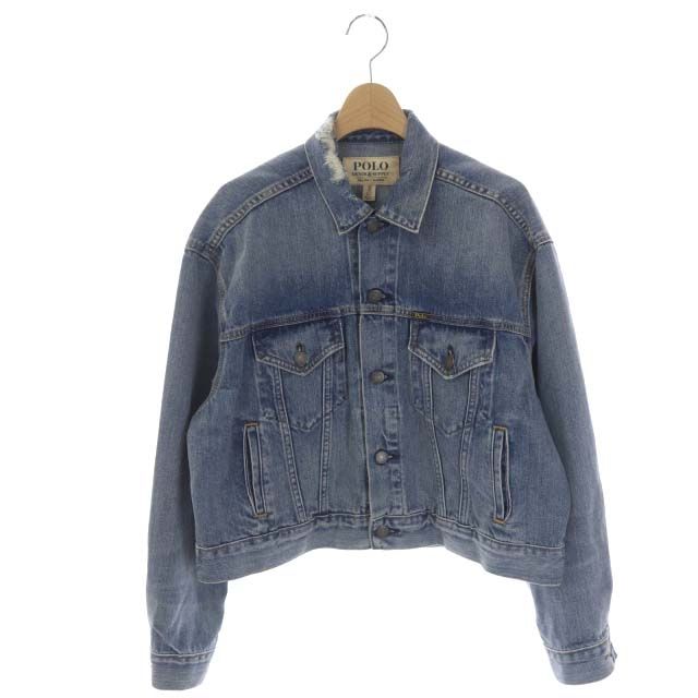 【希少】 RALPH LAUREN クロップド ダメージ加工 デニム ジャケット 01010074.jpg