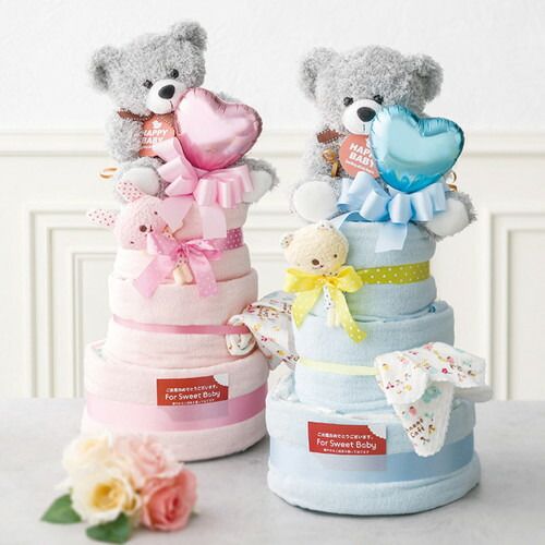 お取り寄せギフトA おむつケーキ3段