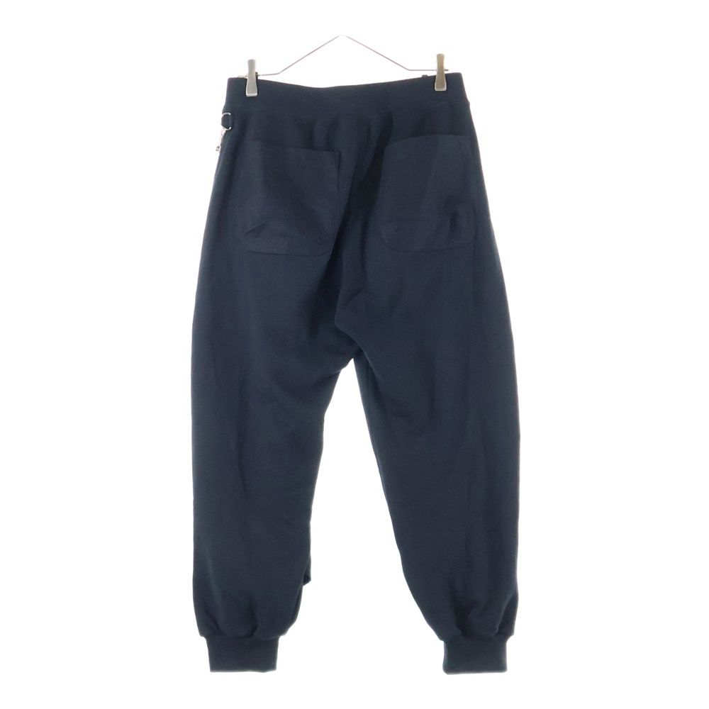 アンダーカバー 25 AW コットンスウェットテーパードバムフラップパンツ ブラック