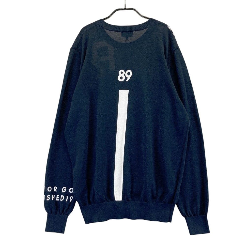 サイズ：６ PEARLY GATES パーリーゲイツ 2022年 2170201 薄手 丸首セーター  ネイビー系 [240002007566] ゴルフウェア メンズ ストスト サイズ：6 PEARLY GATES パーリーゲイツ 2022年 2170201 薄手