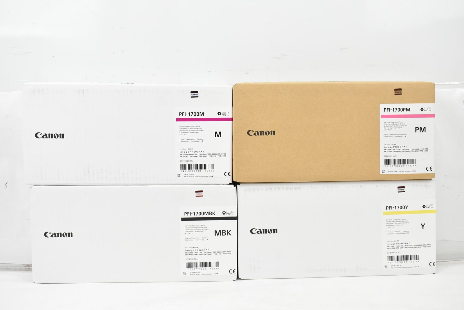 ♥ キャノン 純正 トナー PFI-1700 8色 C M Y PC PM PBK MBK GY CANON IT20ZHZ0UFG4-L40-byebye