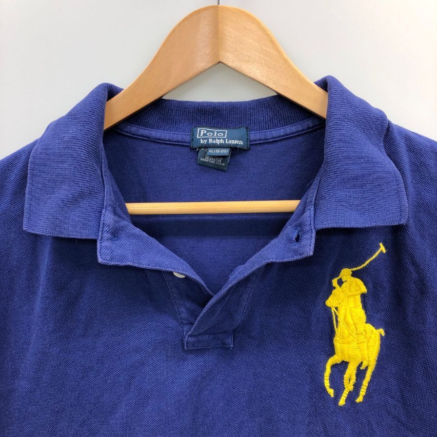 POLO ポロラルフローレン ビッグポニー刺繍　ポロシャツ　　XL（18-20) POLO RALPH LAUREN - 古着 POLO RALPH LAUREN ポロラルフ