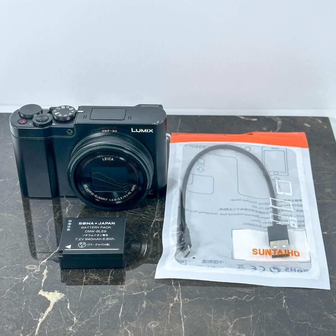 LUMIX LEICA コンパクトデジタルカメラ ブラック LUMIX（ルミックス