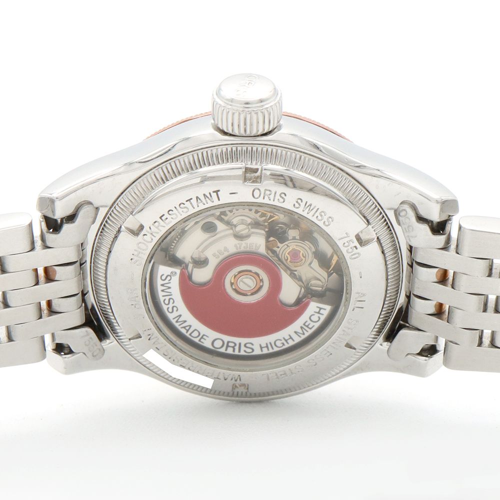 ORIS オリス ビッグクラウン ポインターデイト 7550 裏スケ デイト  