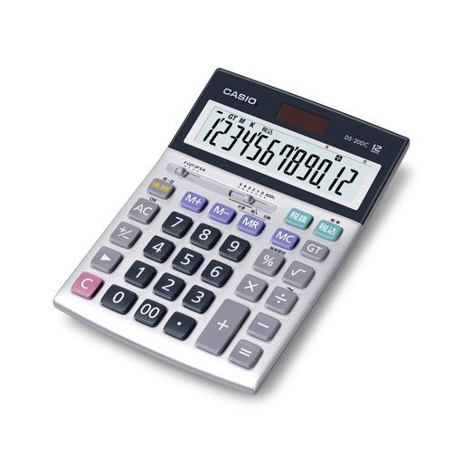 カシオ本格実務電卓12桁日数-時間計算グリーン 法適合デスクタイプDS-20DC-N
