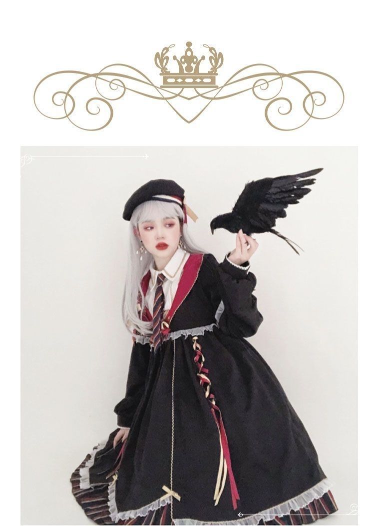 新品未使用 魔法少女風 黒色 ロリータ小魔女OPワンピース 衣装