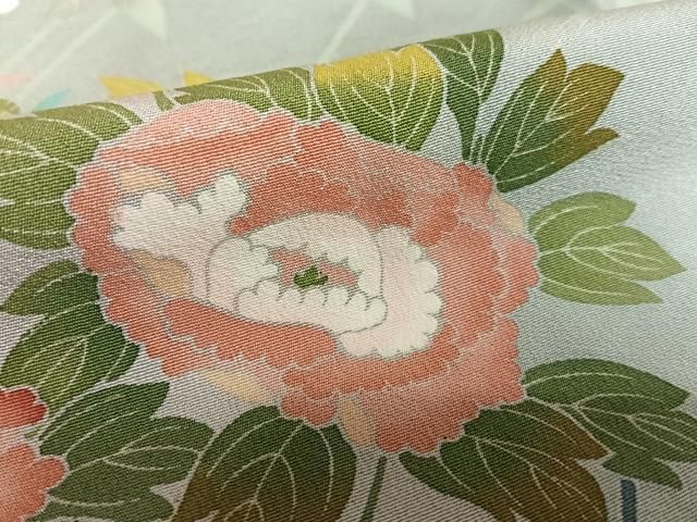 平和屋着物○訪問着 友禅 作家物 草花文 暈し染め 正絹 逸品