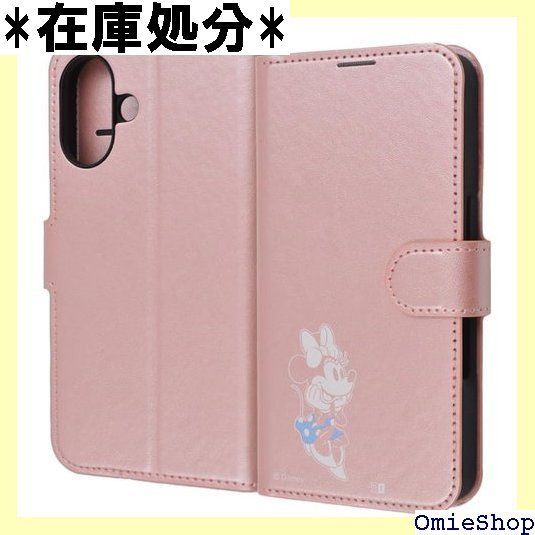 イングレム iPhone 16 ケース 手帳型 ミニー iPhone16 アイフォン16 ディズニー キャラクター かわいい シンプル 耐衝撃 カバー ソフト ハード スマホカバー スマホケース ミニーマウス_sitting2 IJ-DP 