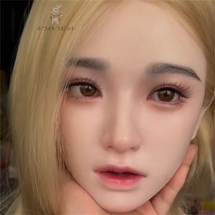 [麻衣] ヘッド シリコン素材 ヘッド単品 マネキン リアルドール 等身大ドール 職人メイク済み M16 (髪の毛はウィッグタイプ)8〜40日で発送