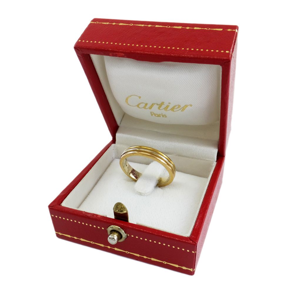 Cartier 【天白】カルティエ トリニティリング ルイカルティエヴァンドーム 指輪 K18 WG YG PG AU750 #56 ジュエリー メンズ