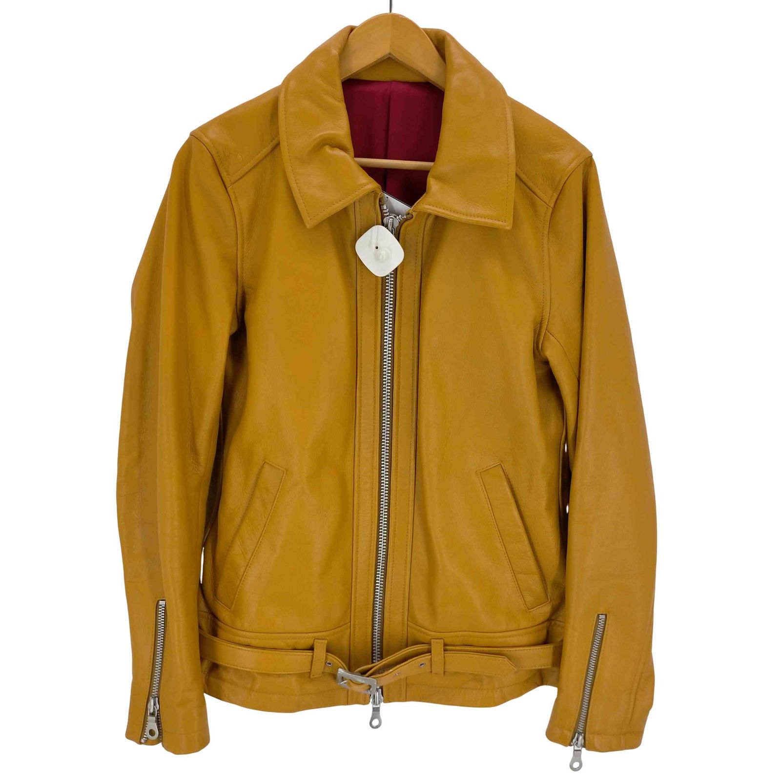 【NO ID.(ノーアイディー)】カウレザーセミアニリンシングルライダースJKT ノーアイディー NO ID. カウレザーセミアニリンシングルライダースJKT