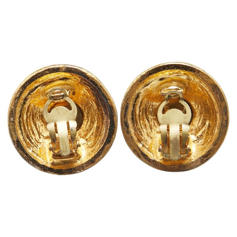 シャネル ココマーク ラウンド ゴールド メッキ レディース CHANEL【1  