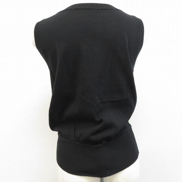 LEILIAN レリアン  ノースリーブトップス 未使用品 サイズ:15  ブラック/ホワイト ポリエステル レディース  トップス 総柄 店舗人気】ノースリーブカットソー【Leilian WHITE LABEL