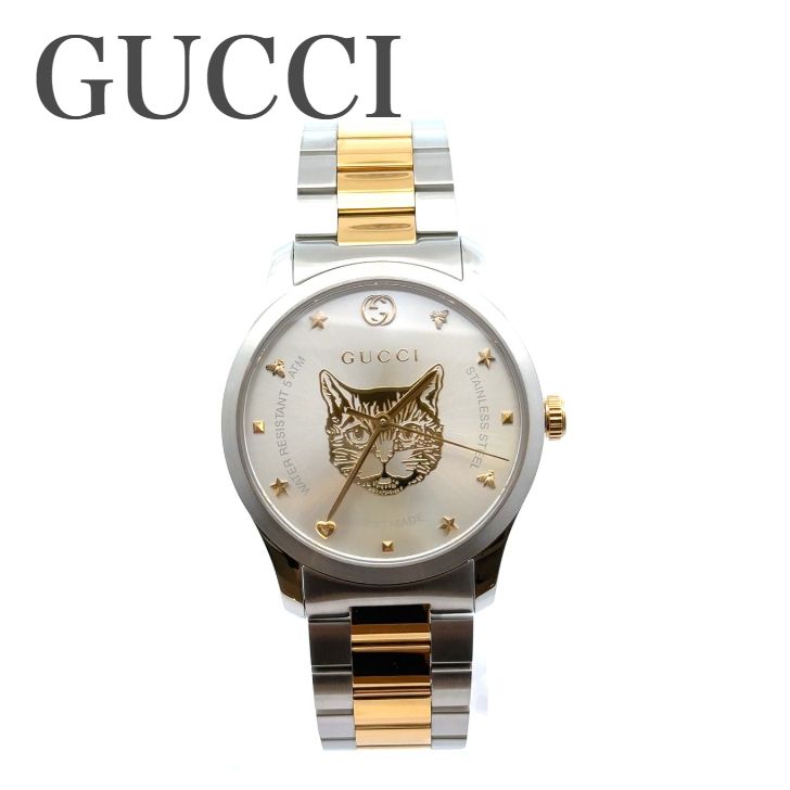 中古美品】GUCCI グッチ 126.4 G-TIMELESS メンズ 腕時計 電池交換済み - メルカリ