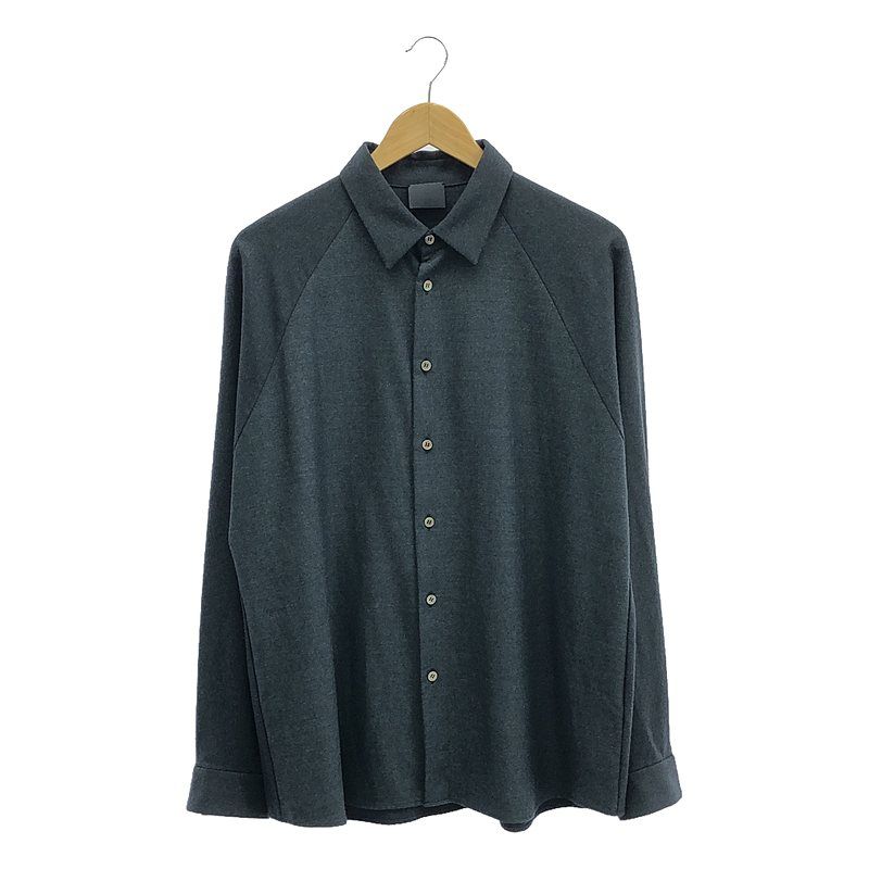 山内 ノーミュールシングウールシャツ 山内ノーミュールシングウールシャツ4