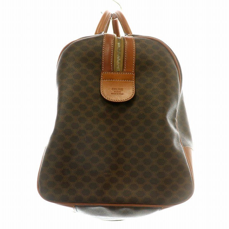 当時物　オールド　セリーヌ　ボストンバッグ　ターンロック　マカダム柄　ブラウン CELINE - 当時物 オールド セリーヌ ボストンバッグ ターン