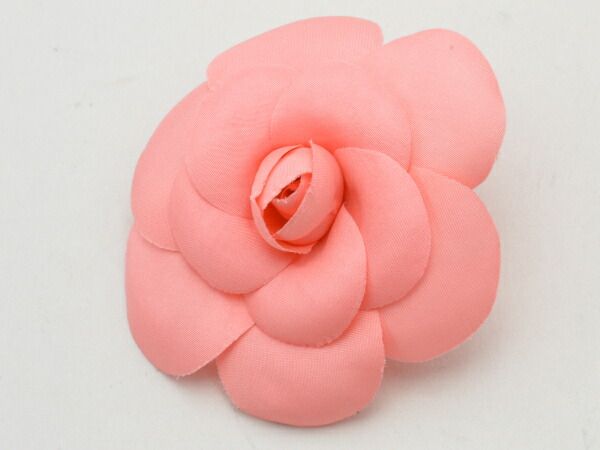 シャネル CHANEL カメリア コサージュファブリック 花 ピンク