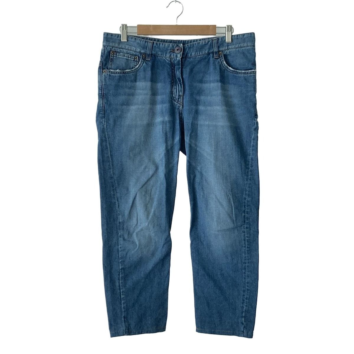 BRUNELLO CUCINELLI ブルネロクチネリ ジーンズ サイズI44 L レディース - ブルー フルレングス|ダメージ加工