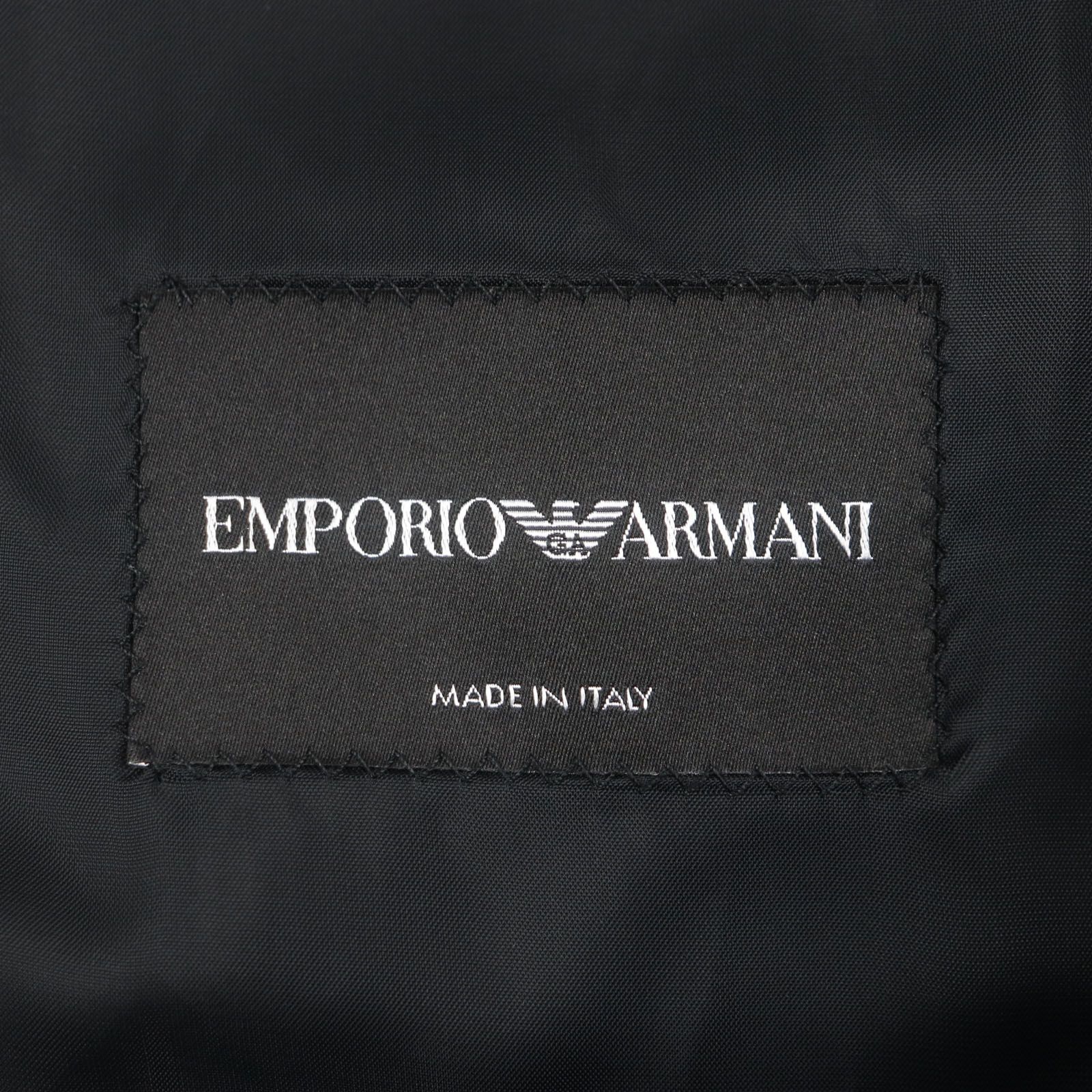 エンポリオアルマーニ　ロングコート　黒タグ 極美品▽EMPORIO ARMANI エンポリオ アルマーニ ウール100% 黒