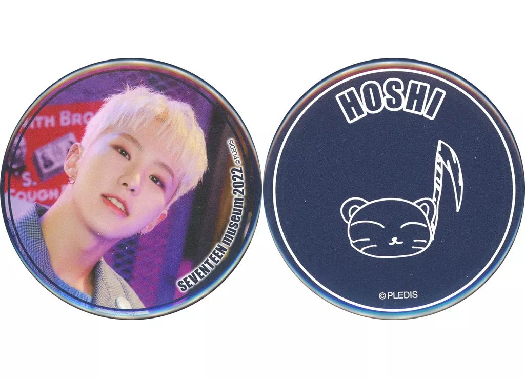 人気デザイナー 中古】バッジ・ピンズ ホシ 缶バッジ2個セット 「SEVENTEEN アイドル