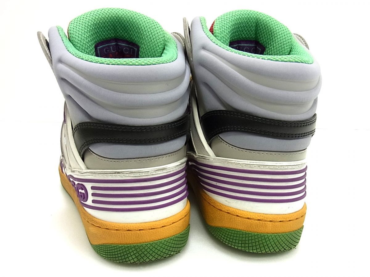 美品 定価13万円☆GUCCI グッチ 21SS Basket ハイカット スニーカー 