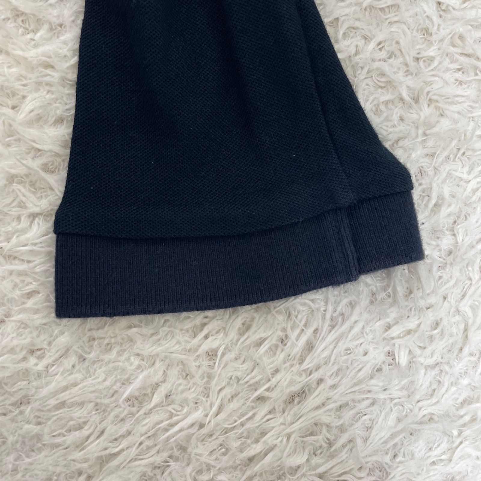 美品✼フレッドペリー Vネック コットン カーディガン ネイビー ロゴ刺繍 L 美品✼フレッドペリー Vネック コットン カーディガン ネイビー