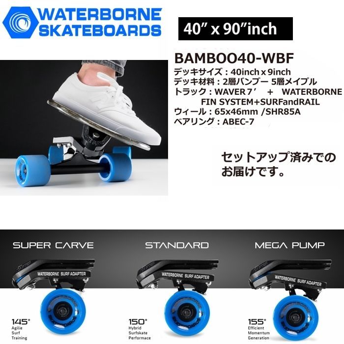 WATERBORNE FIN SYSTEM SURF AND RAIL ADAPTER ウォーターボーンフィン