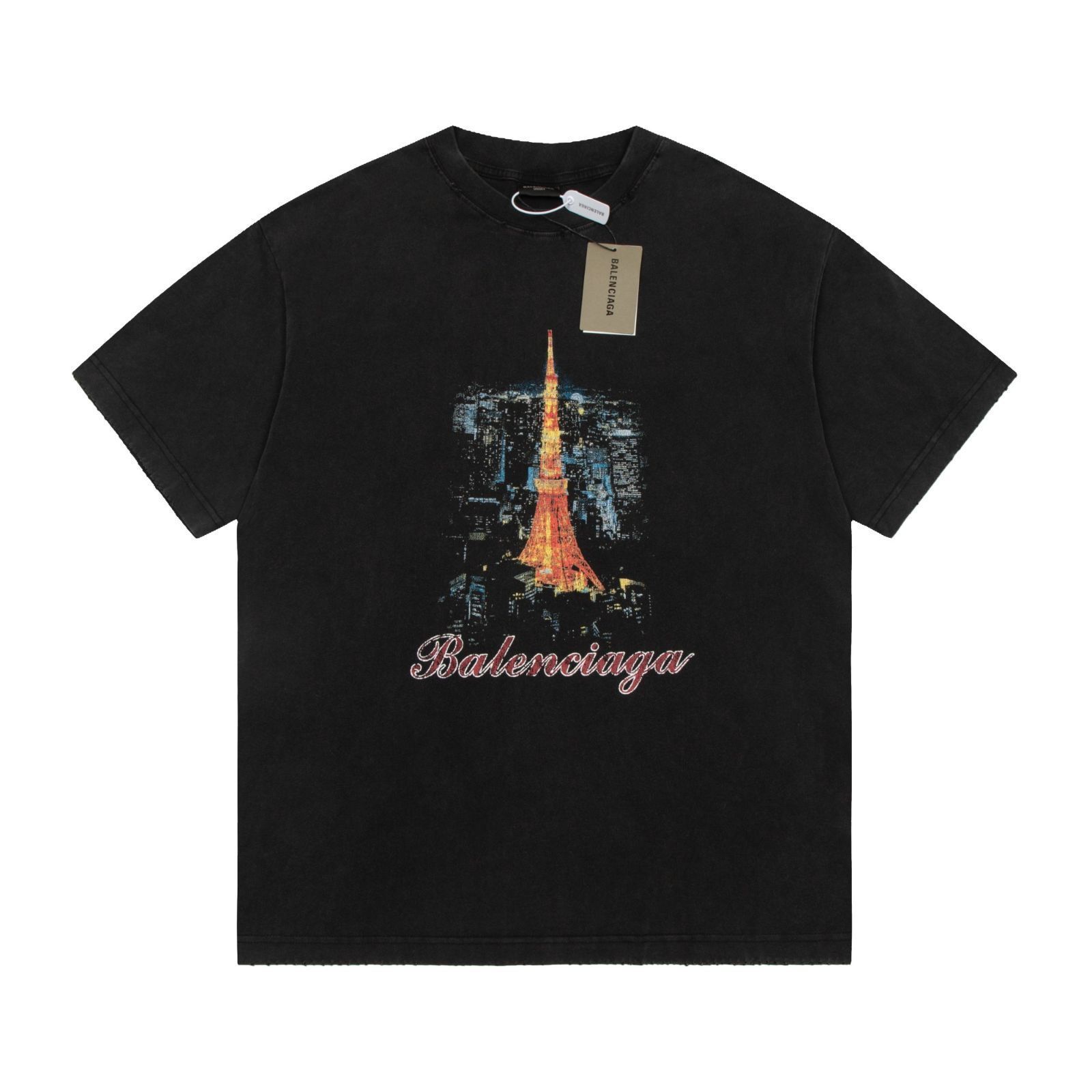 バレンシアガ BALENCIAGA ロゴラージ 半袖Tシャツya7