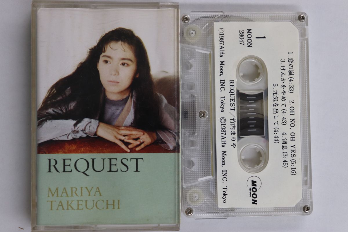 美品 カセットテープ 竹内まりや REQUEST アルバム カセット 美品 竹内まりや / REQUEST リクエスト カセットテープ 山下達郎